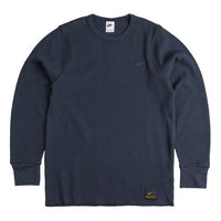 Nike Long-Sleeve Heavyweight Waffle Top 'Dark Obsidian' DX0894-451
