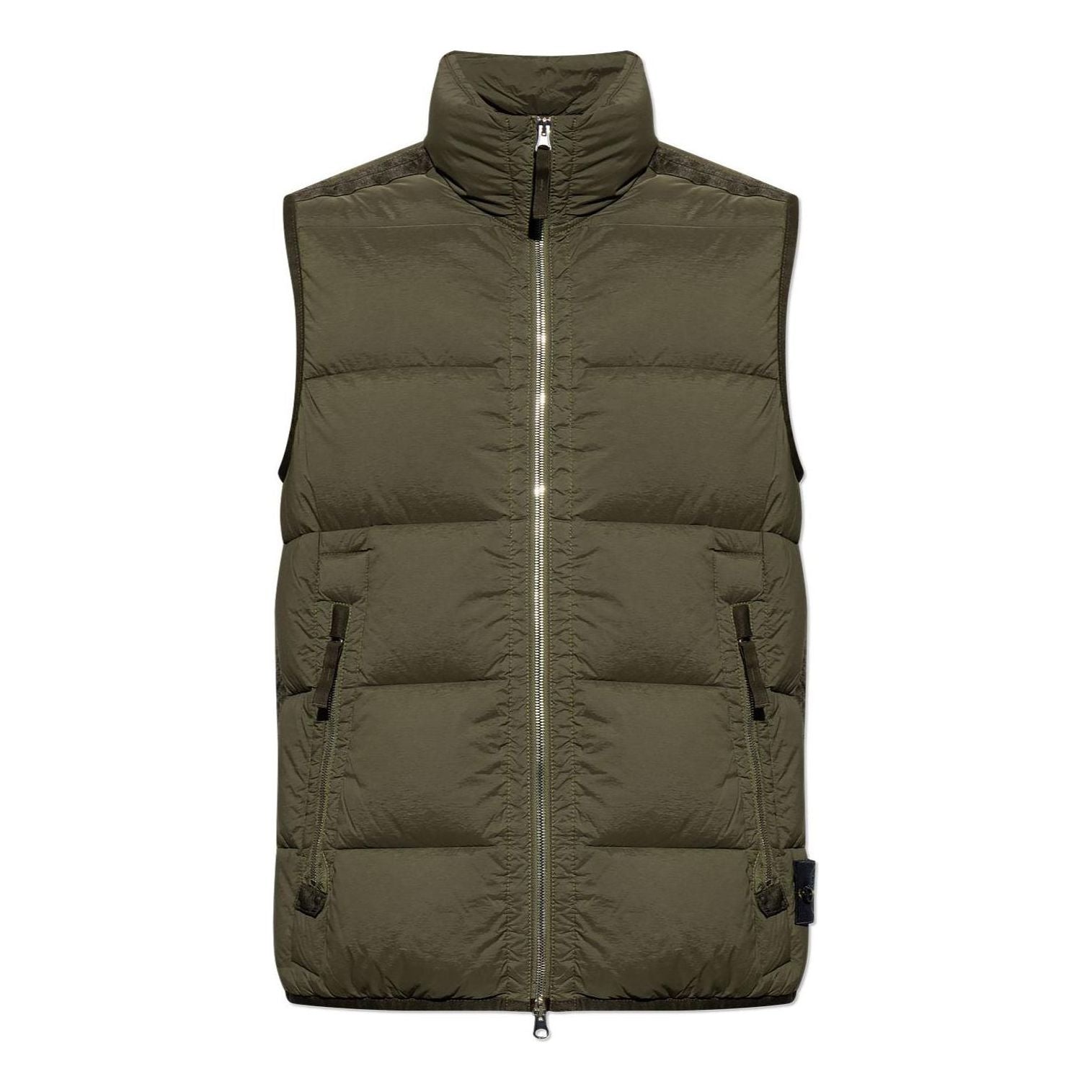 STONE ISLAND Logo Patch Puffer Gilet 'Olive Green' 7915G1428-V0058