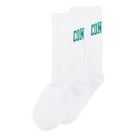 Converse Wordmark Logo Single Crew Socks 'White' 10022436-A01