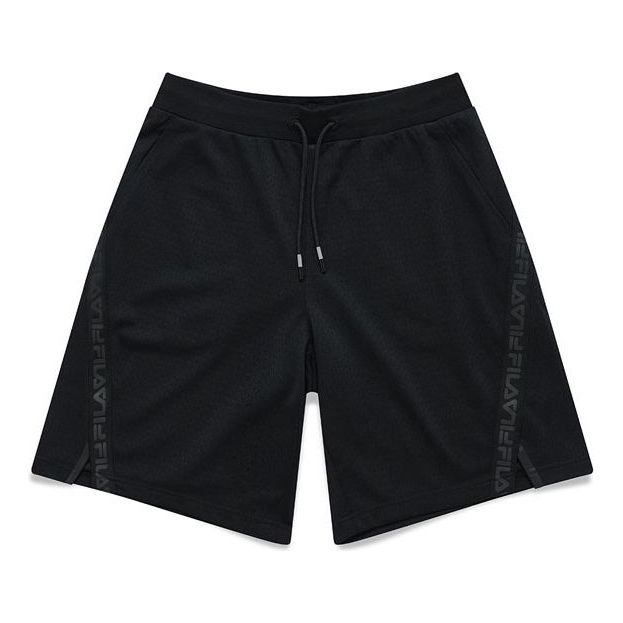 Fila FUSION Loose Casual Sports Knit Shorts Couple Style Black T11U126602F-BK