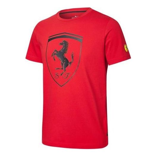 PUMA Scuderia Ferrari Big Shield T-Shirt 'Red Black' 595554-01
