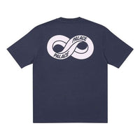 PALACE x INFINITY Crossover Chest Logo Loose Round Neck Short Sleeve Blue T-Shirt P20TS041