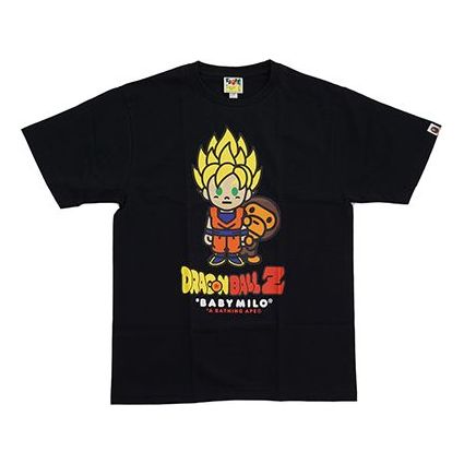BAPE Dragon Ball Z Super Saiyan Goku Baby Milo Tee Black BAPE-SS18-0014