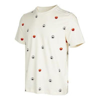 adidas neo x SESAME STREET Crossover Cartoon Full Print Round Neck Short Sleeve White T-Shirt HD7287