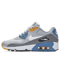 (GS) Nike Air Max 90 LTR Leather Low-Top Grey/Blue 833412-026