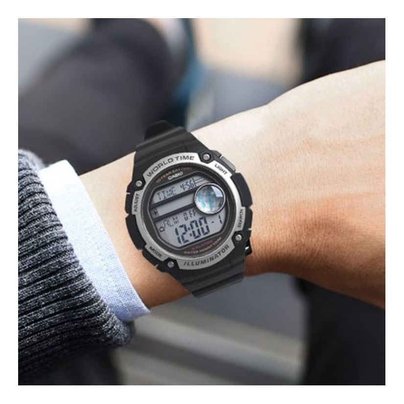 CASIO Quartz Waterproof Sports Shockproof Mens Black Digital AE-3000W-1A
