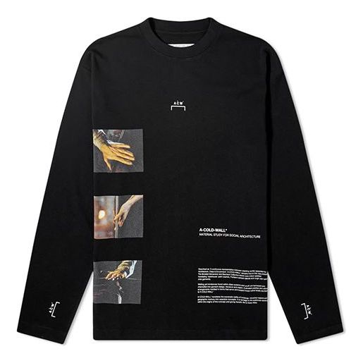 A-COLD-WALL* SS20 Long Sleeve Glass Blower Tee Unisex Black ACWMTS006WHL-BK