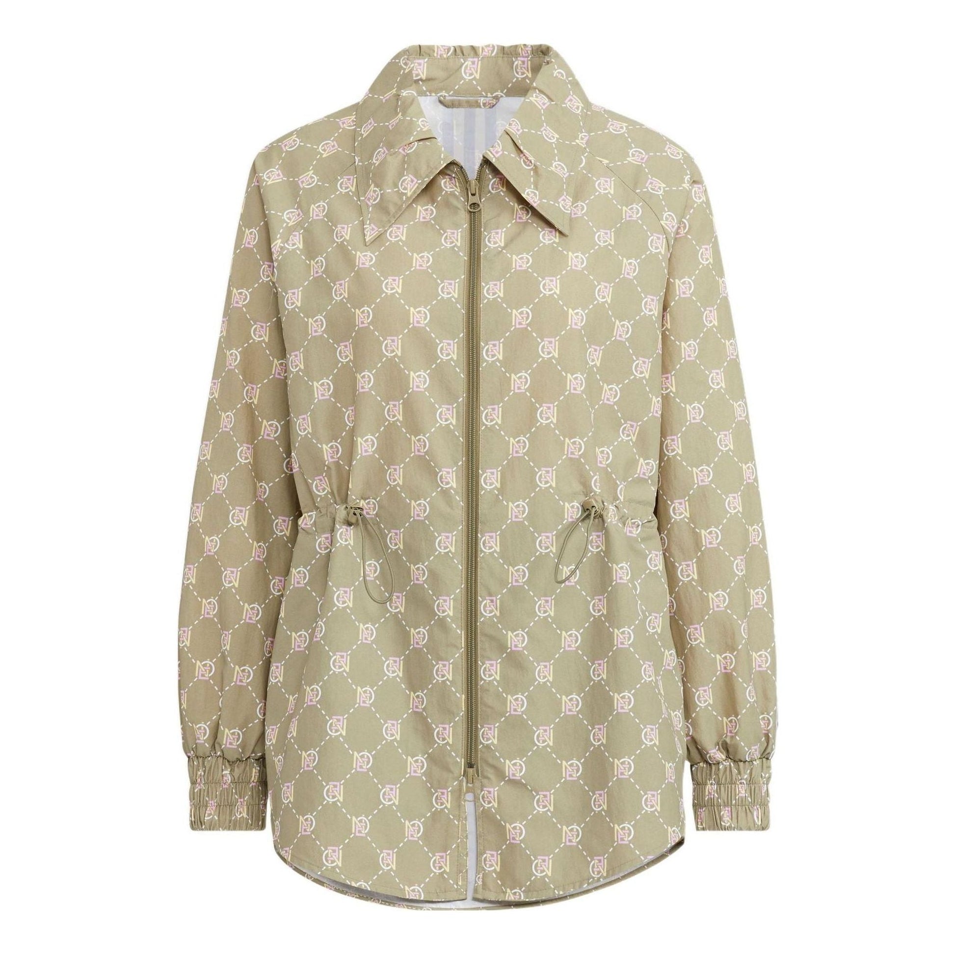 (WMNS) adidas Neo Monogram Windbreaker Jackets 'Tan' HM2017