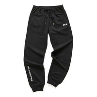 Men's FILA FUSION Knit Black Long Pants/Trousers T11W021607F-BK