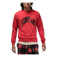Air Jordan Alphabet Round Neck Pullover Long Sleeves Hoodie Men's Red DV1576-612