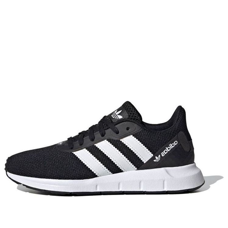 (GS) adidas originals Swift Run Rf J Black/White FW1705