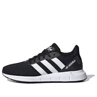 (GS) adidas originals Swift Run Rf J Black/White FW1705