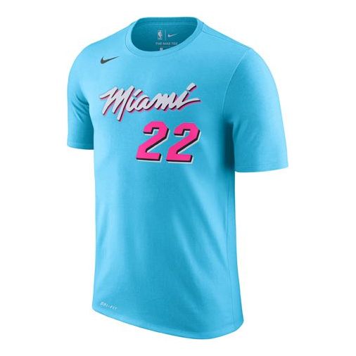 Nike Miami Heat DRI-FIT NBA Quick Dry Short Sleeve Blue BV8774-425