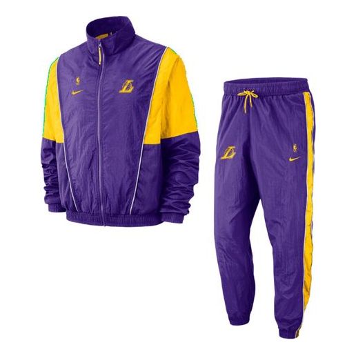 Nike NBA Teams lakers Sports Suit Uniform Purple Blue AH8820-504