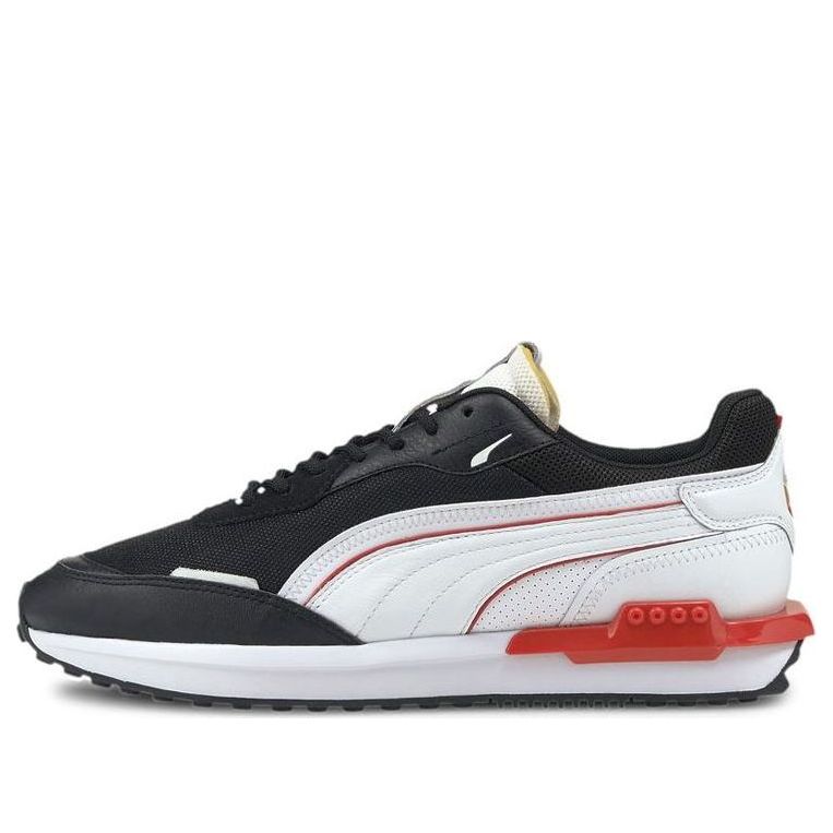 PUMA City Rider As Low-Top Black/White/Red 382554-01