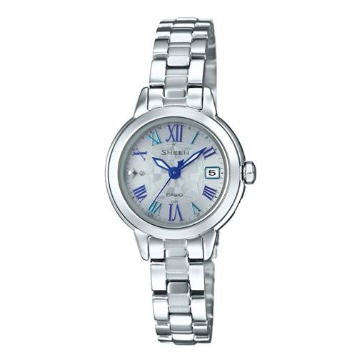 CASIO Waterproof SHEEN Sapphire Crystal Solar Powered Blue Analog SHW-5000D-7APR