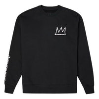 Converse x Basquiat Co-Branded Letter Printing Round Neck Hedging Black 10023072-A01