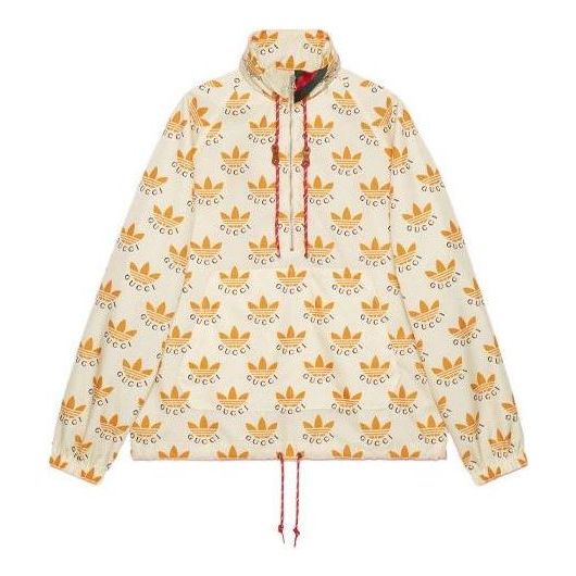 Gucci x adidas Trefoil Print Jacket 'Ivory' 696651-Z8A2I-9233