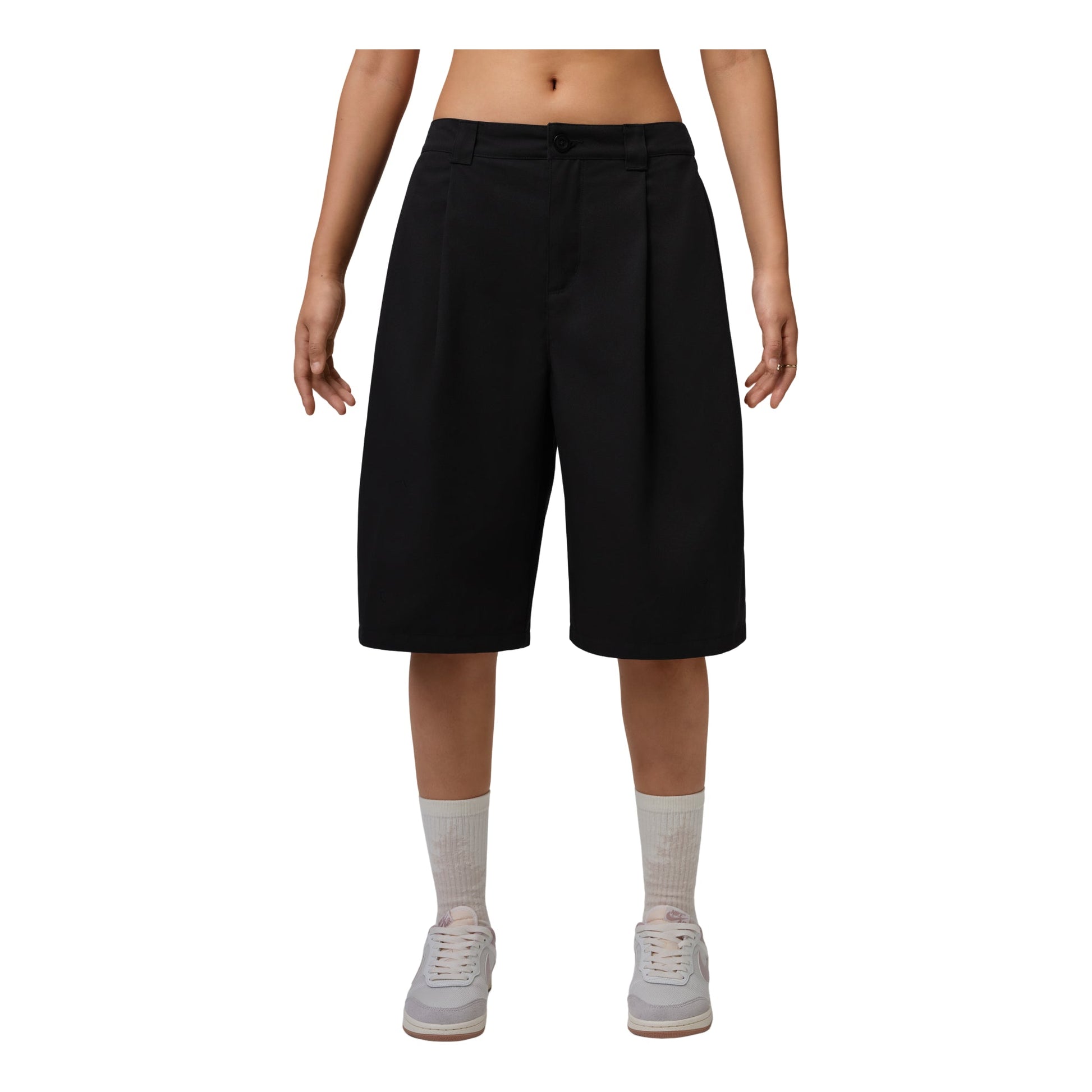 (WMNS) Jordan Flight Big Chino Shorts 'Black' IH0658-010
