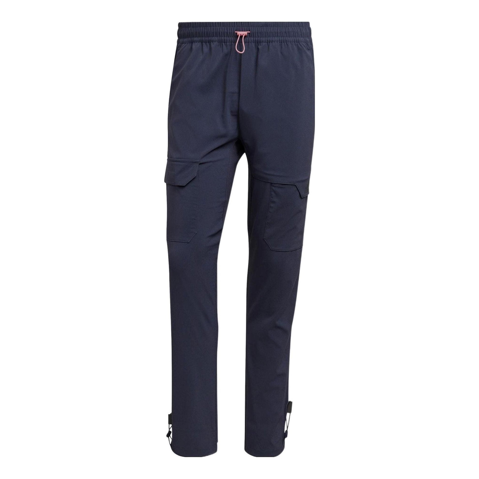 Men's adidas X-City Pant Solid Color Multiple Pockets Design Drawstring Lacing Sports Pants/Trousers/Joggers Navy Blue HK4480