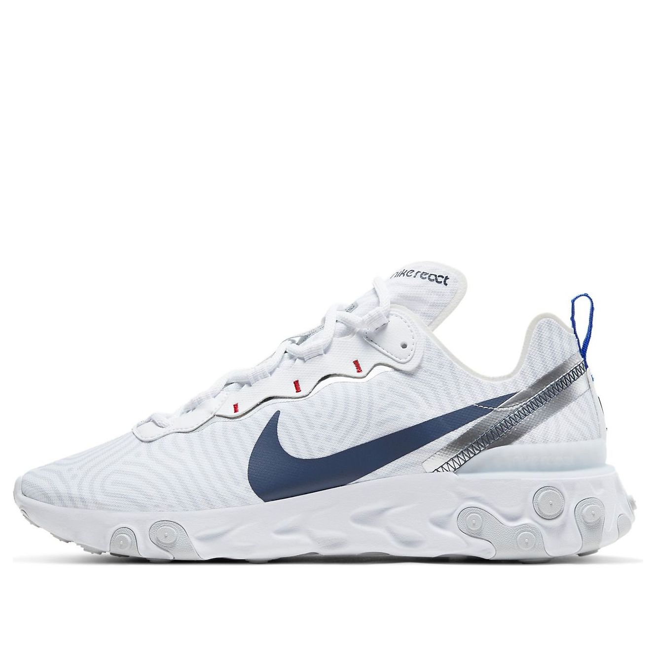 Nike React Element 55 Euro Tour 'White Blue' CW7576-100