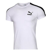 PUMA Slim Fit Round Neck Short Sleeve White 530016-02