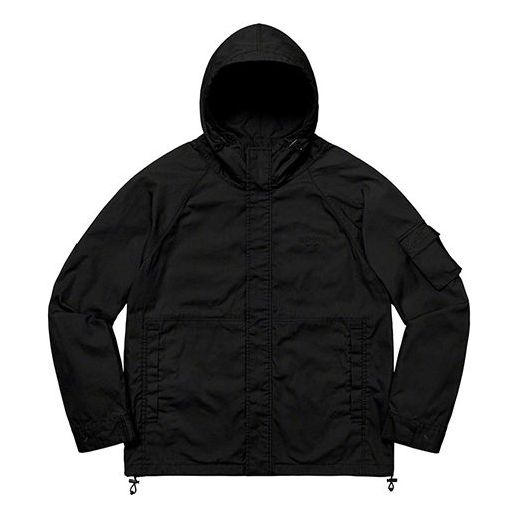 Supreme FW19 Week 11 Cotton Field Jacket Black Logo SUP-FW19-963