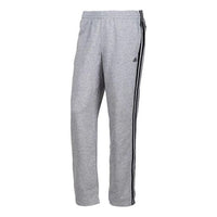 Men's adidas Logo Micro Mark Stripe Straight Sports Pants/Trousers/Joggers Gray X12934