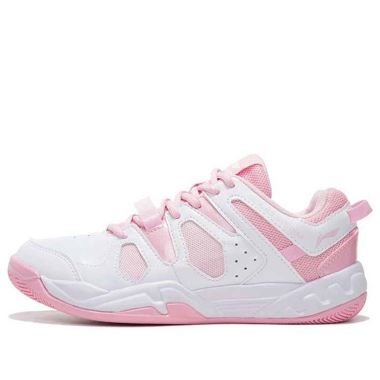 (WMNS) Li-Ning Badminton Shoes 'Standard White Light Pinkred' AYTN024-14