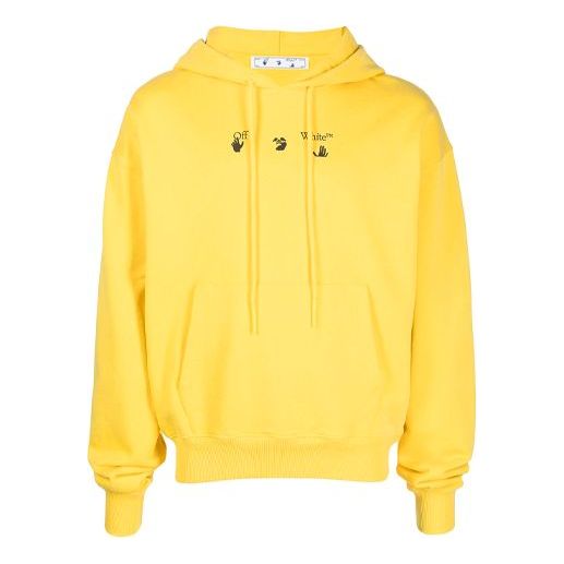Off-White FW21 Casual Long Sleeves Loose Fit Yellow OMBB037S21FLE0051955