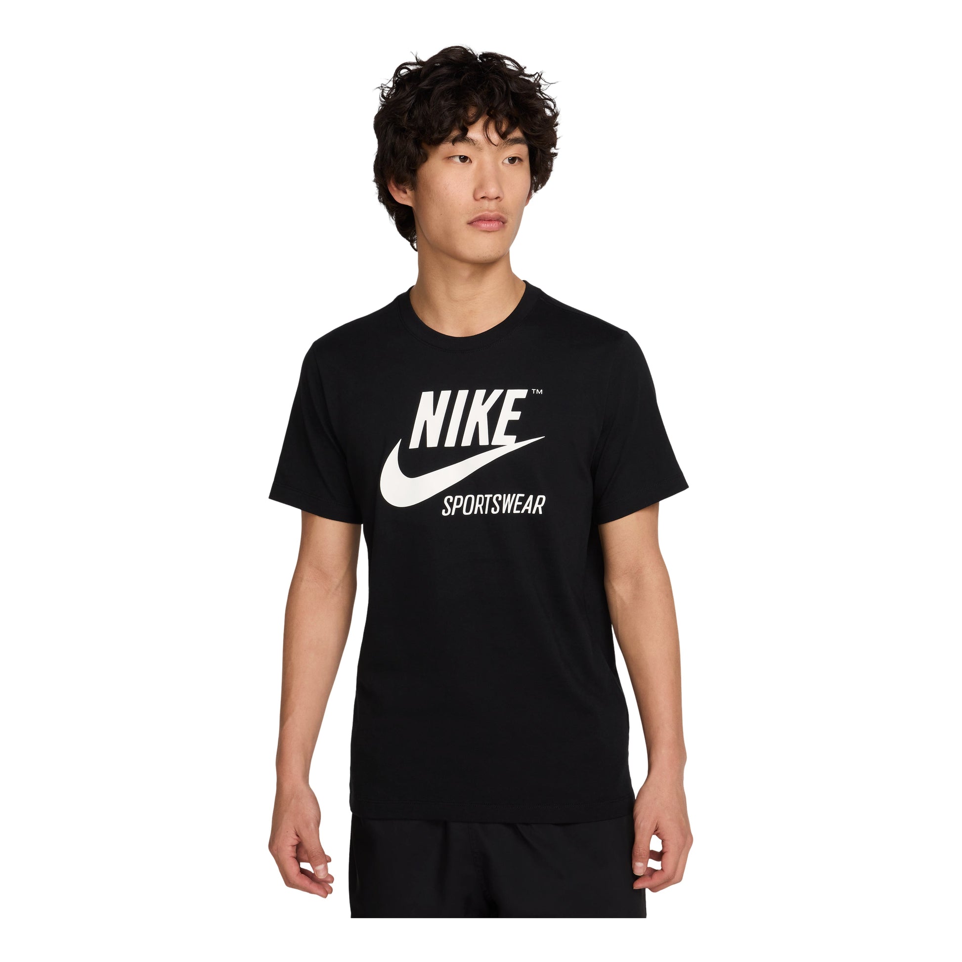 Nike Sportswear Crew Archive Logo T-Shirt 'Black White' BV0627-010