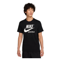 Nike Sportswear Crew Archive Logo T-Shirt 'Black White' BV0627-010