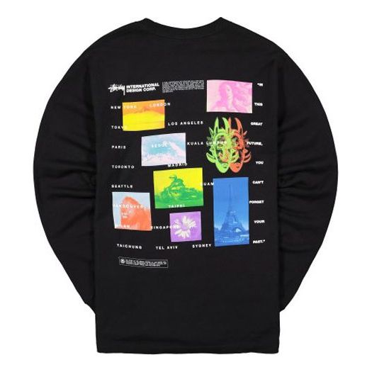 Stussy Unisex Great Future Round-neck Swea Black 1994444-0001