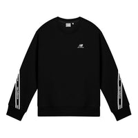 (WMNS) New Balance Crew Neck Pullover Asia Sizing 'Black White' NCA3N512-BK