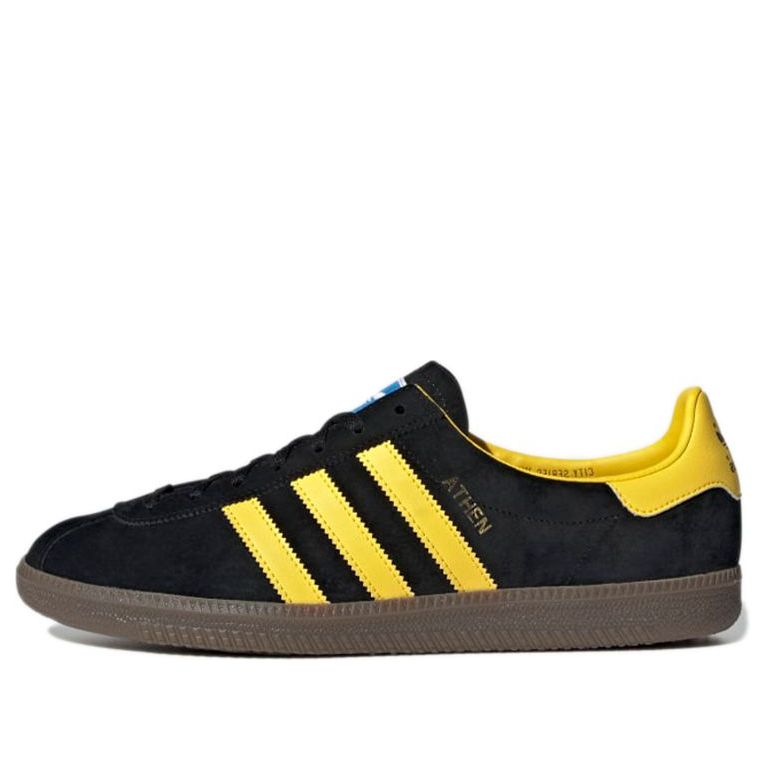 adidas originals Athen Cozy Wear-Resistant Skate Shoes Black Yellow Unisex 'Black Yellow' H01812