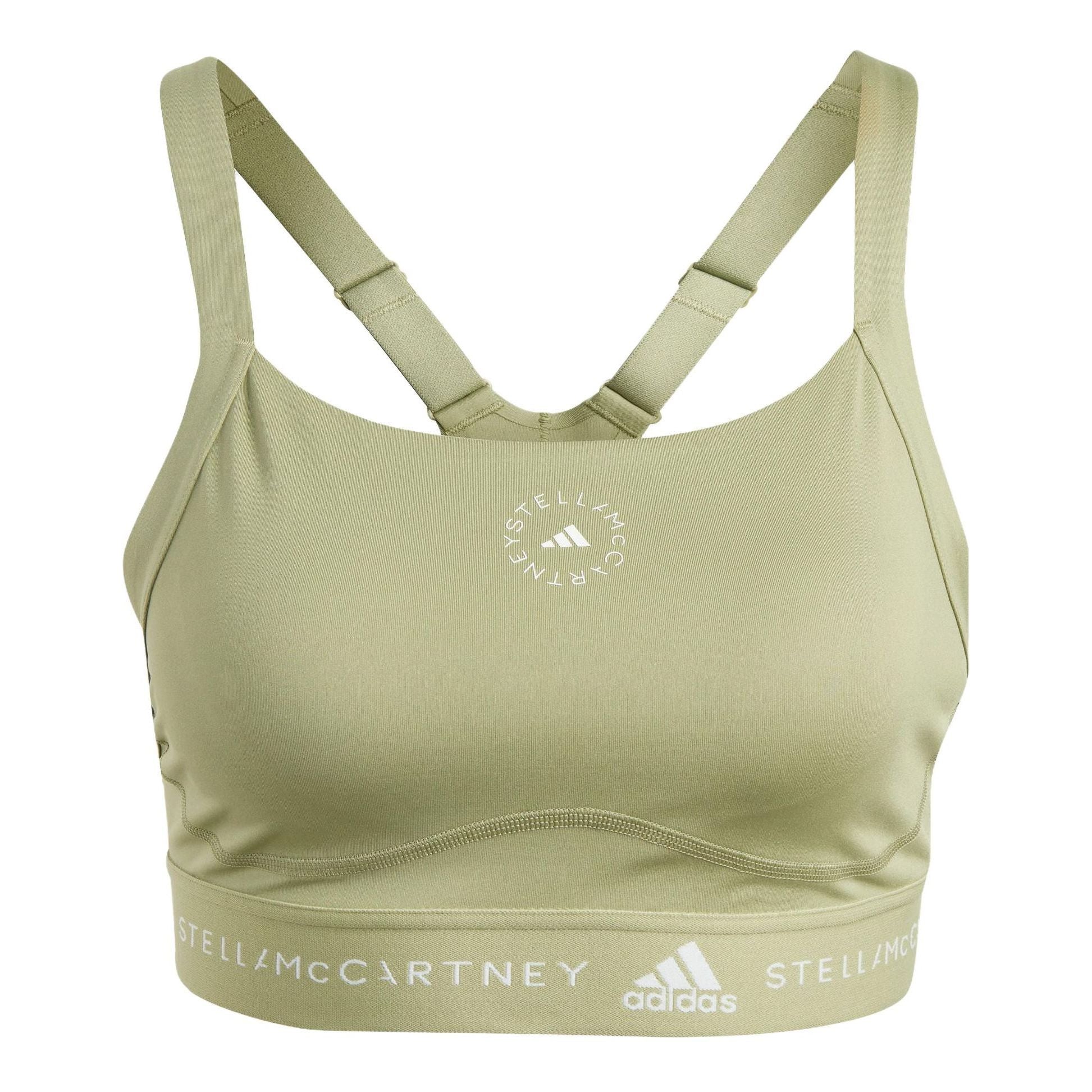 (WMNS) adidas Logo Truepurpose Medium Support Bra 'Green' HR2223