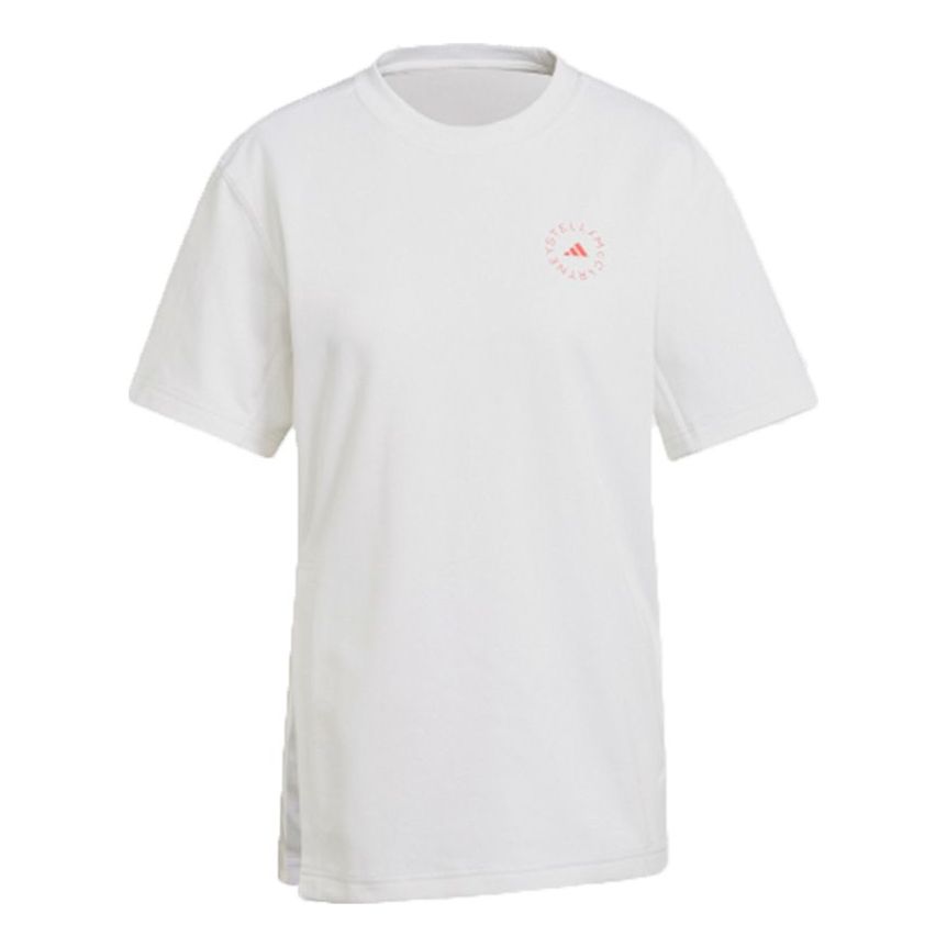 (WMNS) adidas Asmc C tee Small Logo Athleisure Casual Sports Round Neck Short Sleeve White GT9442