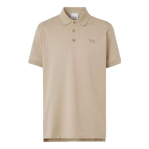 Burberry Letter Pattern Polo Male Yellow 80432821