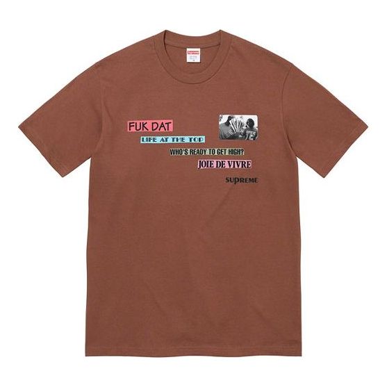 Supreme FW22 Week 1 Joie De Vivre Tee T SUP-FW22-007-BRO