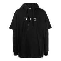 Off-White SS21 Logo Arrows Pattern Printing Ordinary Version Black OMBB051S21FLE0021010