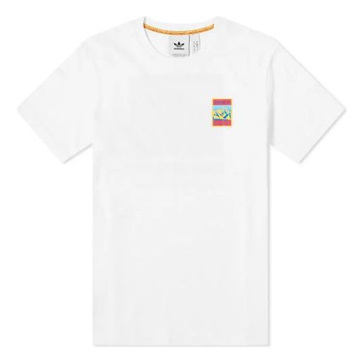 adidas originals Athleisure Casual Sports Short Sleeve White GP1117