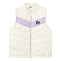 (GS) Skechers SKX Down Vest 'White Purple Pink' P422G012