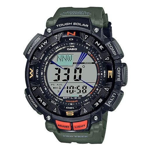 CASIO Waterproof Sports Solar Powered Mens Black Digital PRG-240-3