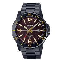 Casio Dress Classic Analog Watch 'Metallic Black Gold' MTP-VD01B-5BV