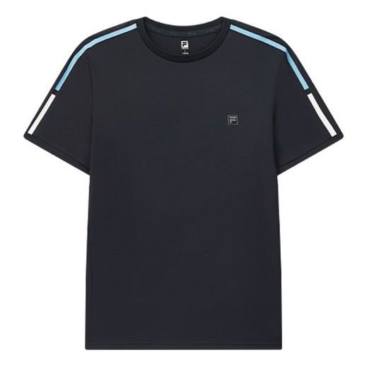 FILA Logo Printing Cotton Short Sleeve Navy Blue F61M024104F-NV