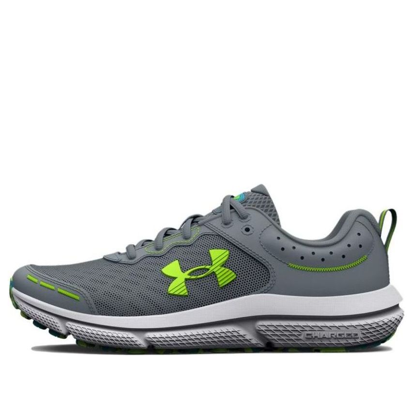 (GS) Under Armour Assert 10 AC Wide 'Gravel Lime Surge' 3026185-101