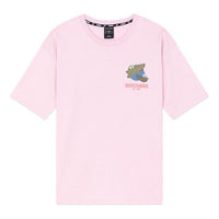 Skechers Printing Breathable Short Sleeve Unisex Pink Red L320U184-00F3