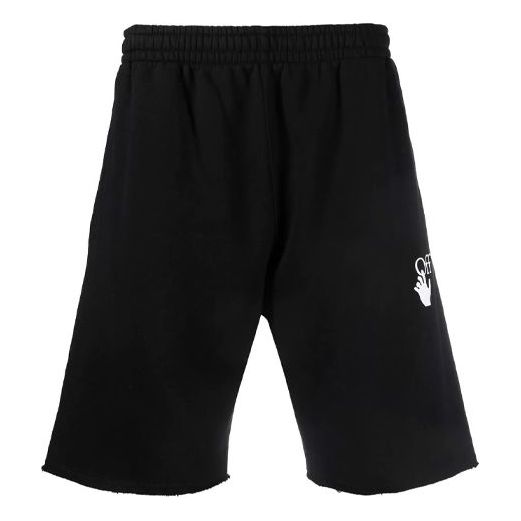 Off-White FW21 Retro Logo Sports Shorts Slim Fit Version Black OMCI006F21FLE0031001