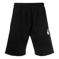 Off-White FW21 Retro Logo Sports Shorts Slim Fit Version Black OMCI006F21FLE0031001