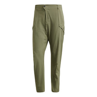 adidas Hike Pants Outdoor Athleisure Casual Sports Cone Long Pants Green FK8900